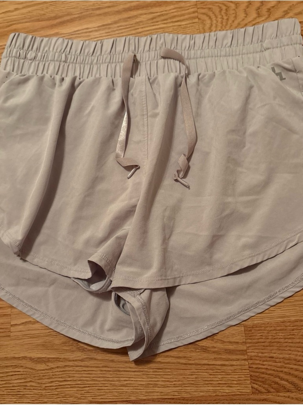 JoyLab Light Gray Layered Athletic Drawstring Shorts